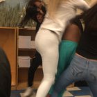 Girl in teal sweats got jumped at my school