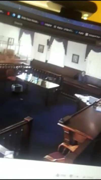 Courthouse chaos