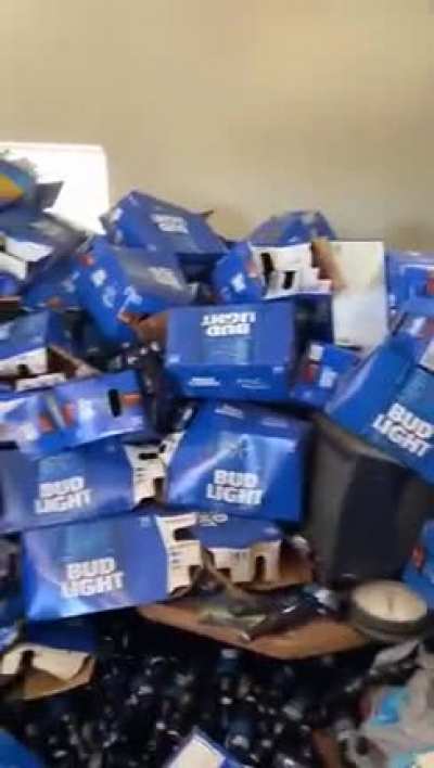He sure does like Bud Light