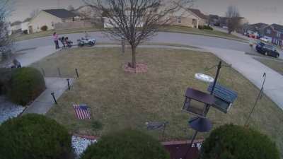 Just taking the kids for a roll around the neighborhood.