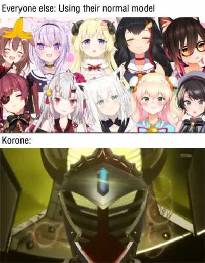 Korone in the recent Among Us stream