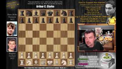 agadmator reviews Hans vs Magnus game