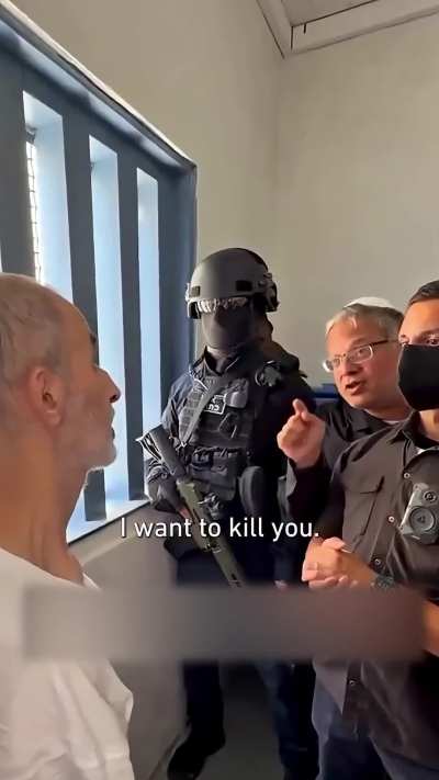 Israeli National Security Minister Ben-Gvir posted a video threatening Palestinian prisoner Hassan Salameh inside his prison cell, saying if he is appointed defence minister in a future government, he will push to ensure prisoners face the death penalty: 