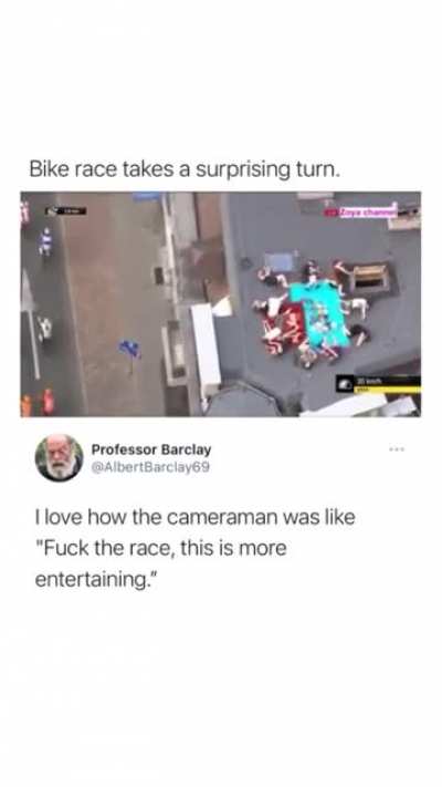 Cameraman knows what's up..
