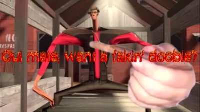 (Volume warning) After a game of 2Fort with my wee brother and I offering doobies to the other snipers, we made this in commemoration.