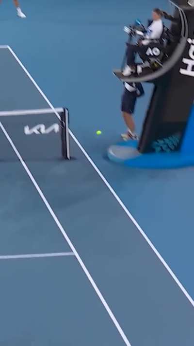 Never seen a shot like this in tennis.