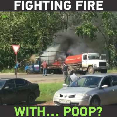 Another shit post! Stopping a fire with it.