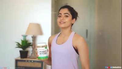 Goddess Rashmika cleavage and arms