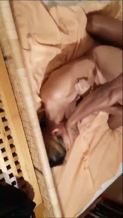 Asian cuck records his hotwife get railed by indian bull