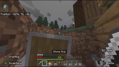 One of my mates on our Minecraft realm