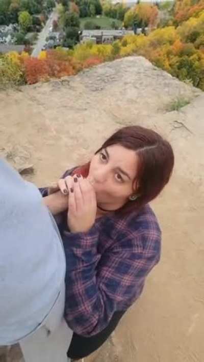 The view was to nice I just had to get my cock drained there [OC]