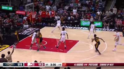 [Highlight] Larry Nance Jr blows a wide open layup and John Collins lays it in on the other end