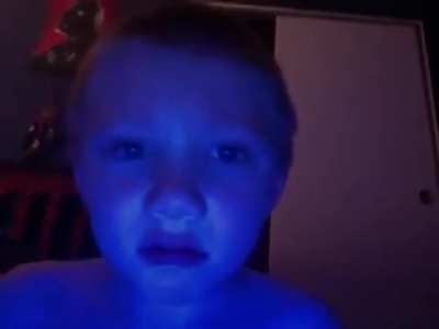 scientist turns blue and frickin dies