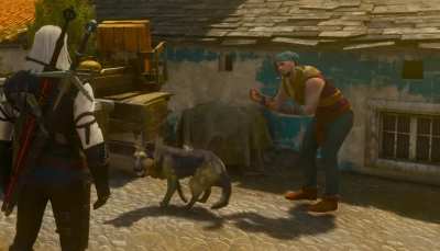 Little things like this nice doggy I found doing tricks really help to make the world feel more alive