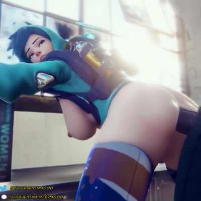 Tracer standing doggystyle ( Super<wbr>Henta<wbr>iMast<wbr>er900<wbr>0 )[overwatch]