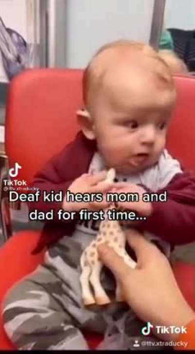 Dead kid hears for first time