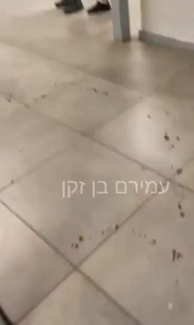 Aftermath of a kid getting stabbed in an israeli highschool.