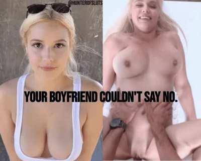 Your boyfriend had zero chance