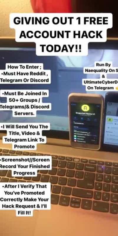 50K, 50K , 50K!!! THANK YALL SO MUCH FOR GETTING THE SNAPHACKS TELEGRAM TO 50K 💯. TO CELEBRATE, ANYONE WILLING TO POST ON REDDIT , TELEGRAM, & DISCORD 50 TIMES- HIT NAEQU<wbr>ALITY<wbr>//Ult<wbr>imate<wbr>Cyber<wbr>Vendo<wbr>r FOR INSTRUCTIONS!