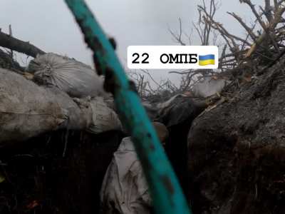 A brand new footage from our Heros from a trench, repelling Russians' attack