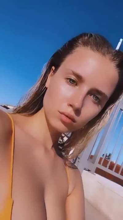 In the pool