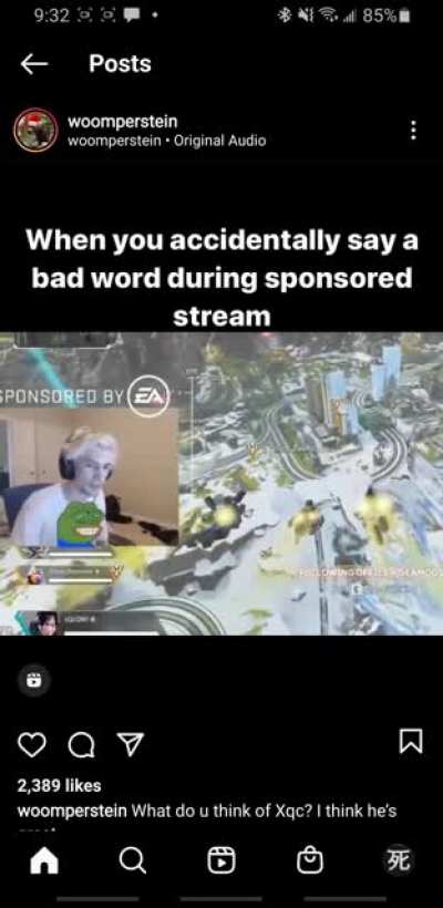 I enjoy seeing xQc more outside of just twitch.