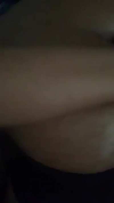 Rubbing between her ass