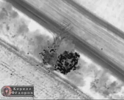 Russian Lancet takes out a Ukrainian operated T-72B3
