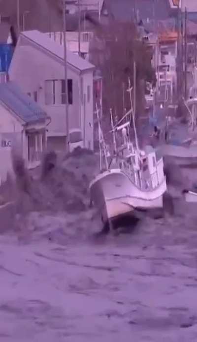 This is footage from the tsunami in Japan back in 2011.