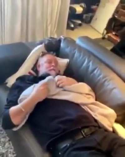 Trying to take a quick nap