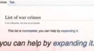 list of war crimes
