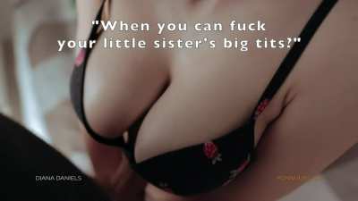 Little sister's big tits