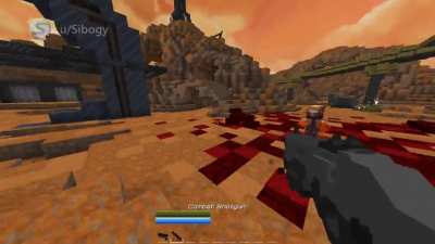 I'm making DOOM in Minecraft. This is the end of level 1