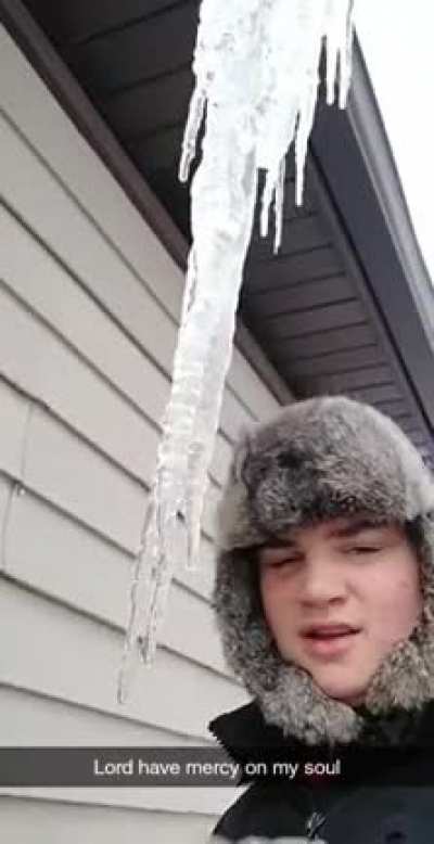 Stalactite killed him