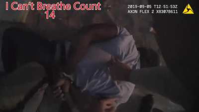 Las Vegas Police Arrested A black man for riding a bicycle without a safety light. video released by police showed the officers chasing Williams, holding him on the ground, cuffed and kneeling on his back before lifting him away,He said it at least 17 tim