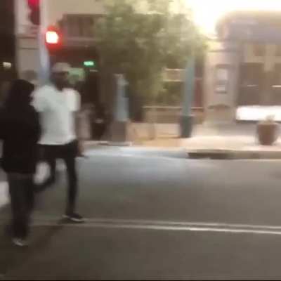 JJ confronting some “protesters”. I would be scared too.