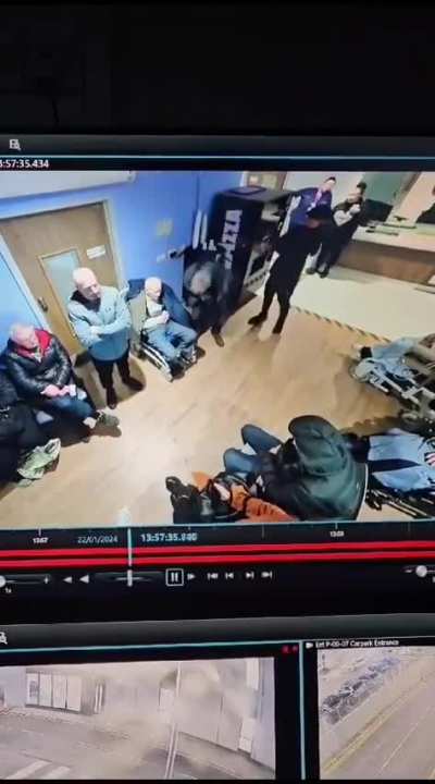 This happened in the A&E department of the royal Liverpool hospital a few days ago