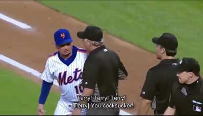 One of my favorite public freak out moments. Players and Umps mic’d up
