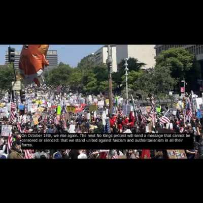 Anonymous Message: No Kings - Stand United Against Authoritarianism (Oct 18)