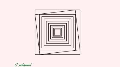 Mesmerizing Geometric Pattern with Squares | Easy Step-by-Step Tutorial