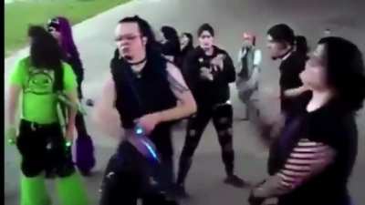 Me fighting the Unbread Twins for the first time