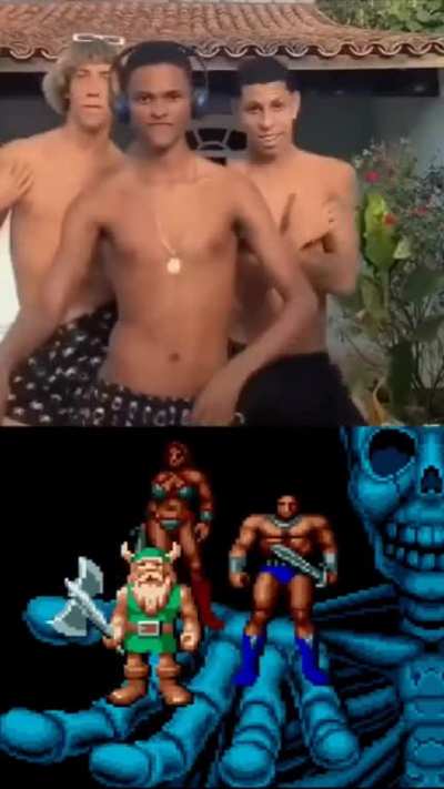 bonita demais essa homenagem que fizeram pro clássico do negão, Golden Axe, mais conteúdo nostálgico de games no Instagram @retrozoone