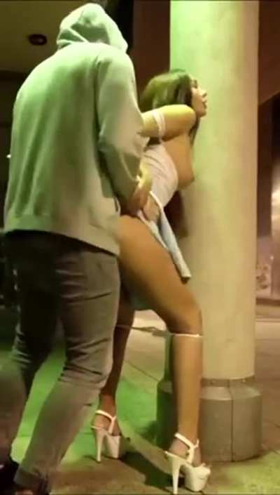 Cumshot on The Street