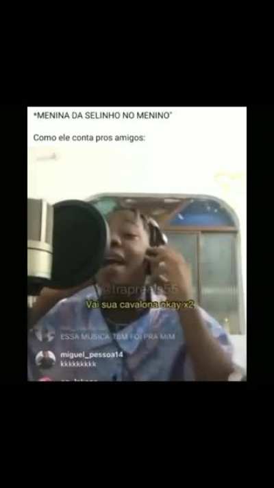QUANDO A MINA RESPONDE O BOM DIA DO MUCA ELE: