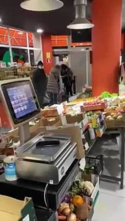 Lady upset she was caught shoplifting so she destroys the store and takes a crap on the floor...