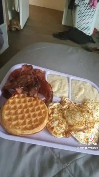You fuckin with his breakfast?
