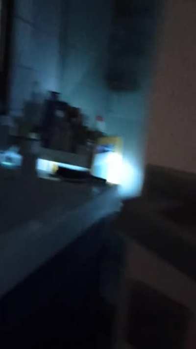Bathroom light scare
