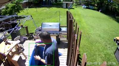Bug attack then Golf ball to the head.