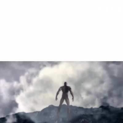 Kratos falling with Aerosmith’s Dream on in the background
