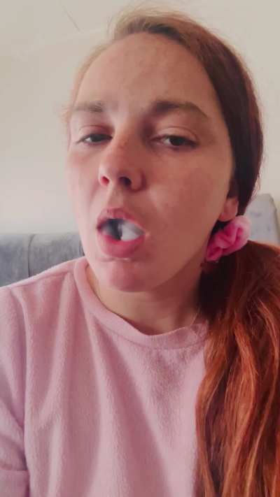 Smoking selfie